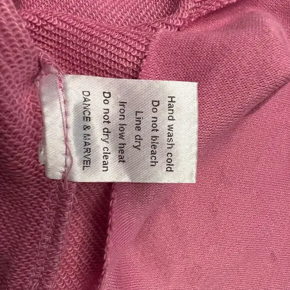 NWT Kittenish Matching 2pc Set Pink Cropped Hoodie Joggers Lounge Size XXL - Picture 6 of 9